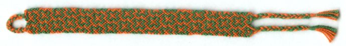 friendship bracelet green crosses