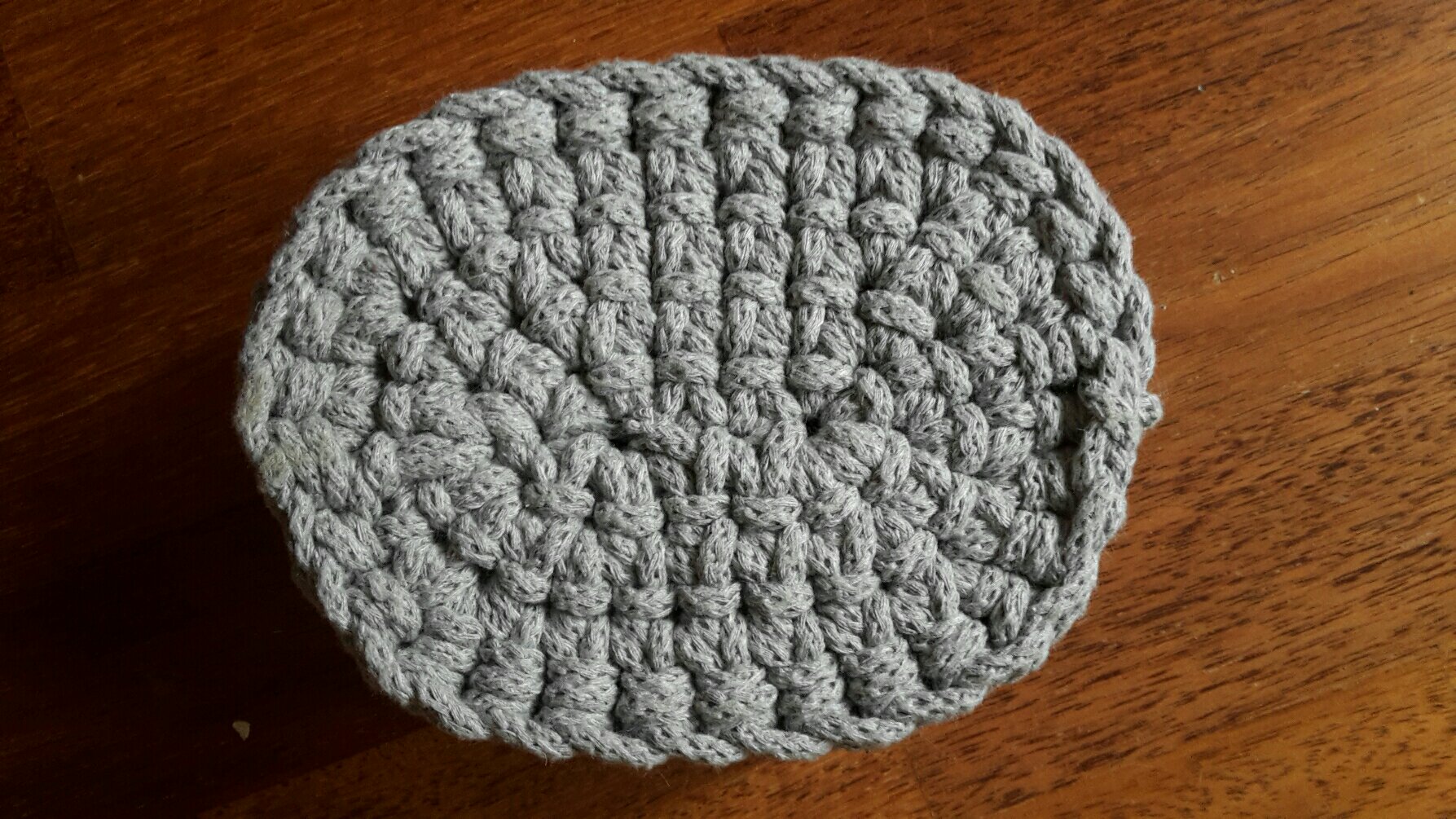 crochet basket oval bottom