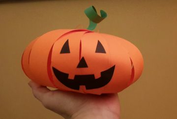 paper pumpkin ready face