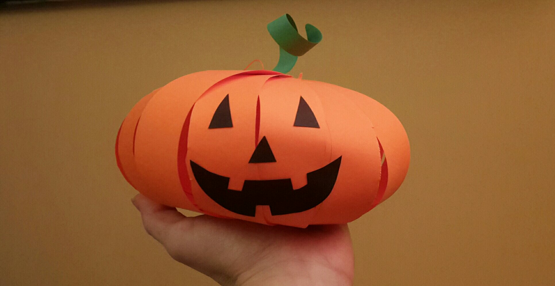 paper pumpkin ready face