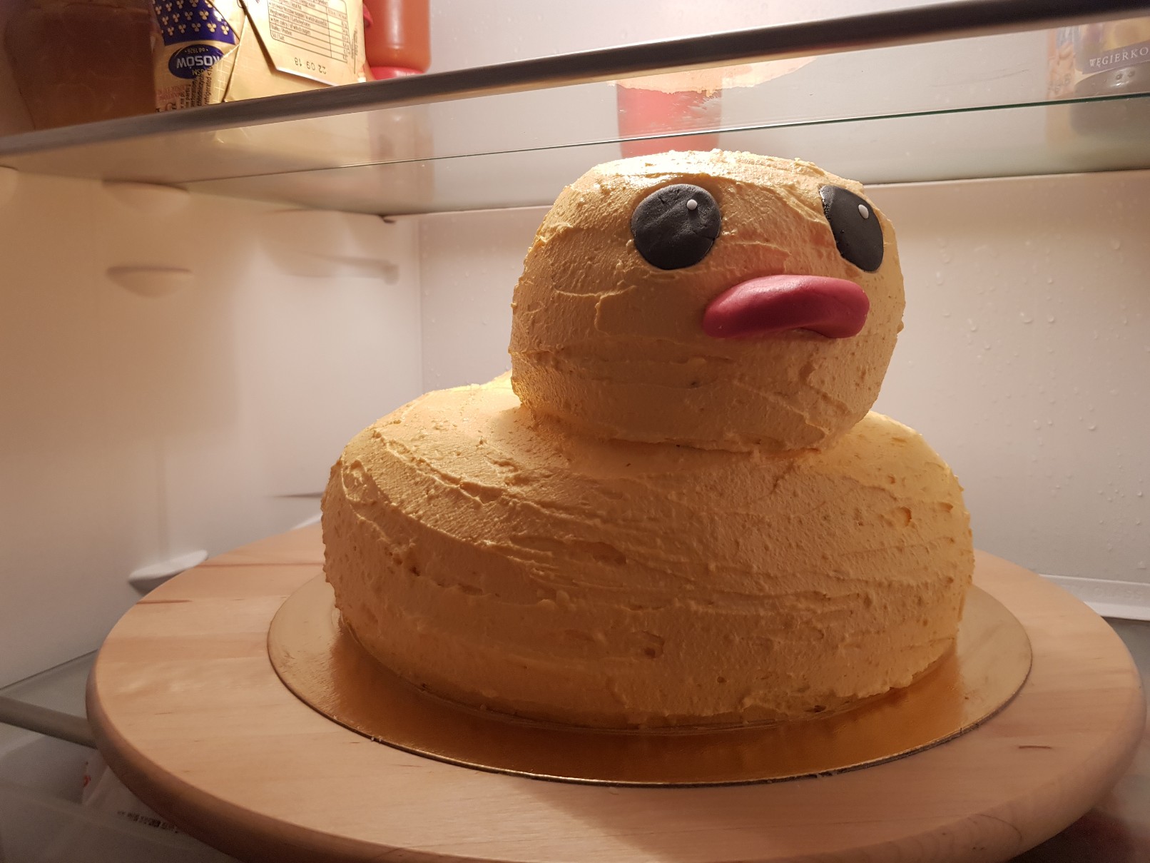 duckie birthday cake fridge