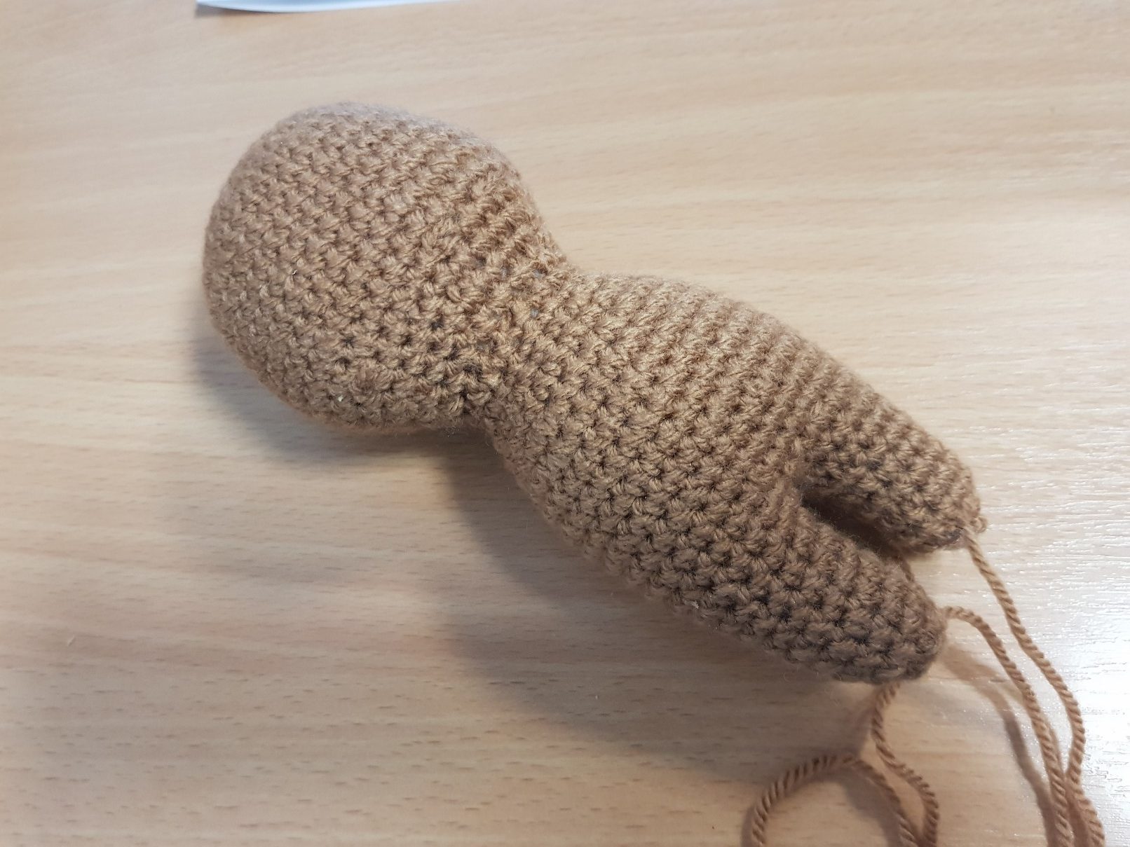 amigurumi crochet bear head belly