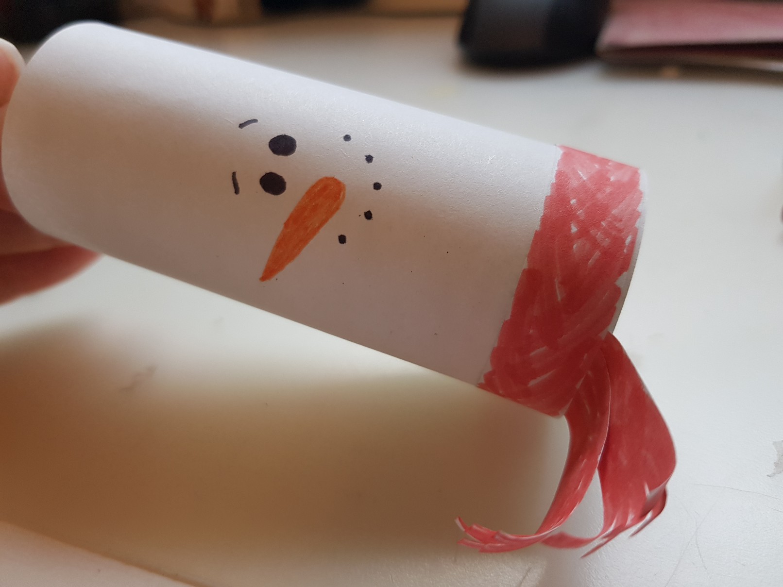 snowman paper luminary body