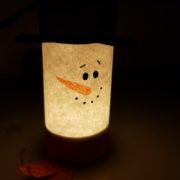 snowman paper luminary featured