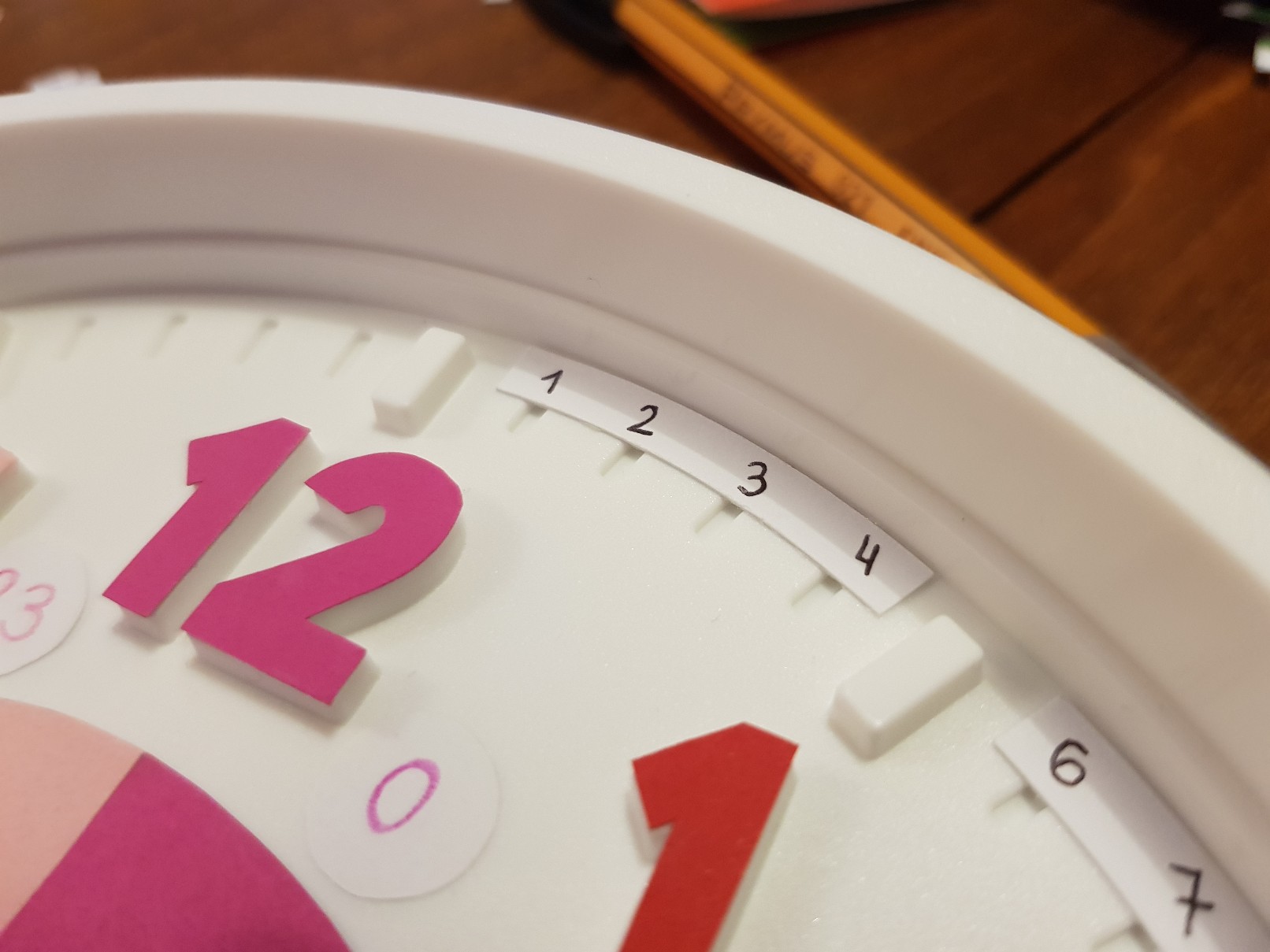 clock learning time telling minutes circle