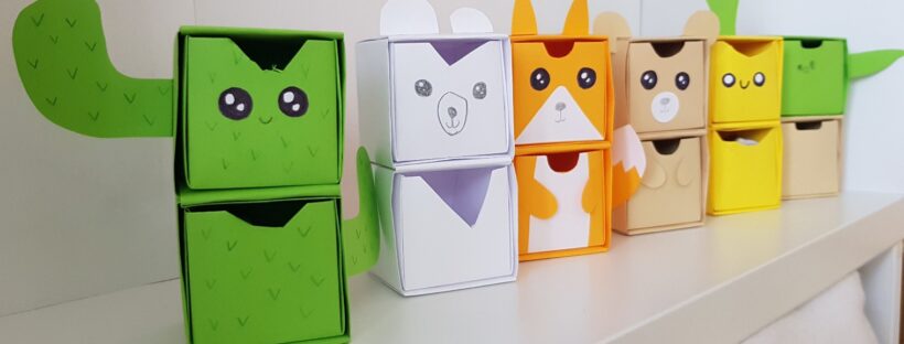 origami paper drawers featured