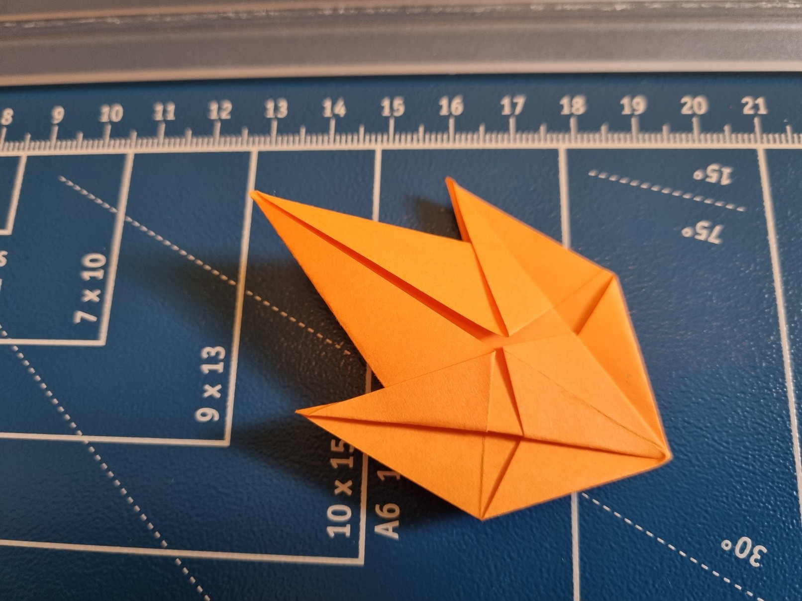 autumn leaf almost origami module step 20