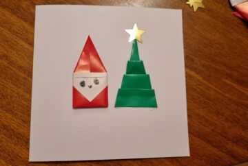 christmas santa card assembly 2