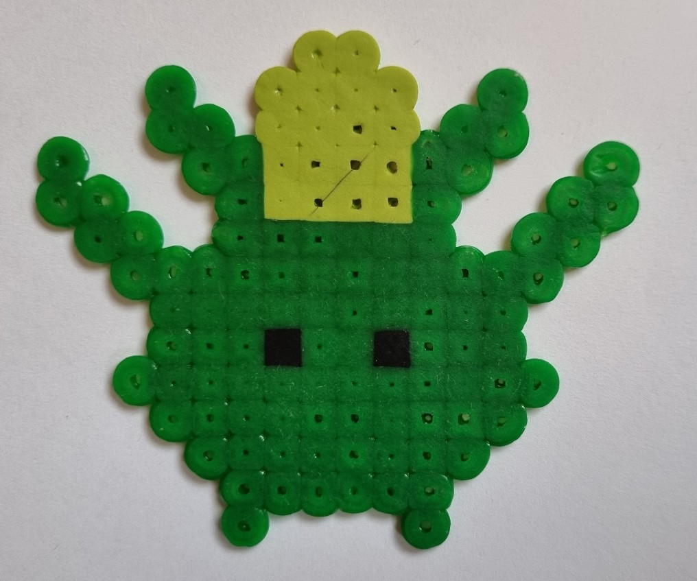 green monster hama beads pyssla